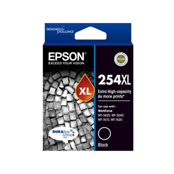 Epson 254Xl Extra High Capacity Durabrite Ultra Black Ink