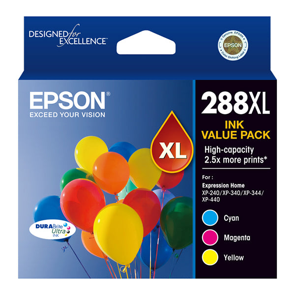 Epson 288Xl 3 Colour Ink Pack Durabrite