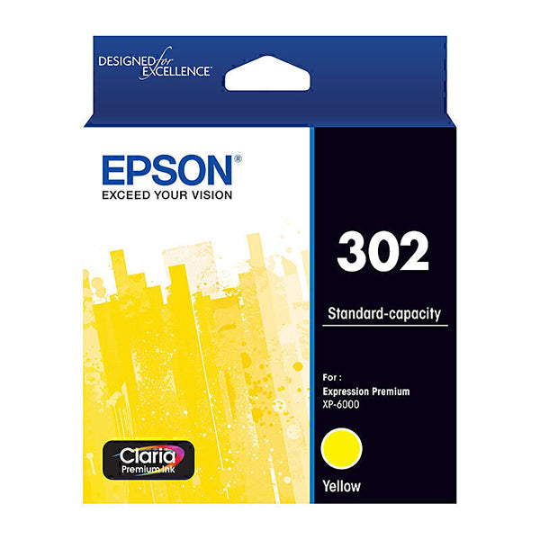 Epson 302 Standard Capacity Yellow Ink Cart
