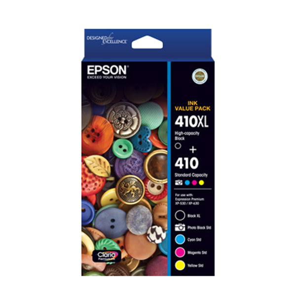 Epson 410Xl Black 4 Standard Colours Value Pack