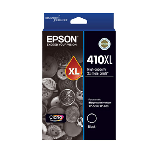 Epson 410Xl High Capacity Claria Premium Black Ink Cartridge