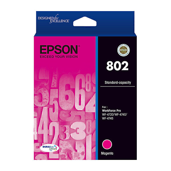 Epson 802 Standard Capacity Magenta Ink Cart