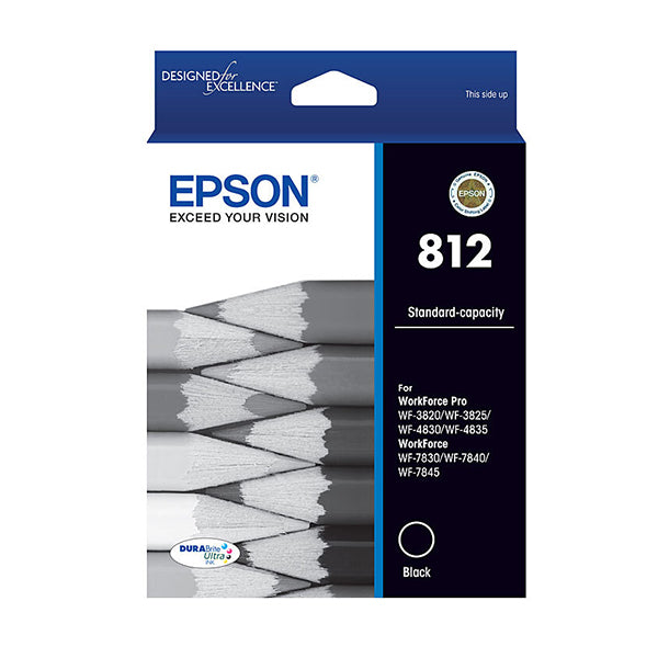 Epson 812 Std Capacity Durabrite Ultra Black Ink Cartridge