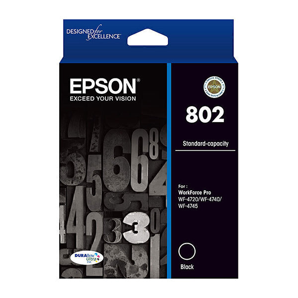 Epson Standard Capacity 802 Black Ink Cart