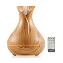 Essential Oil Aroma Diffuser Tulip Light Wood Ultrasonic Humidifier