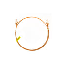 10Pcs Cat 6 Ultra Orange Thin Lszh Ethernet Network Cable