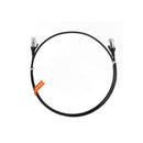 50Pcs Cat 6 Ultra Thin Lszh Ethernet Network Cable Black
