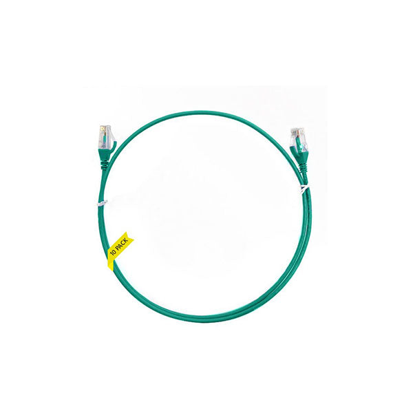 10Pcs Cat 6 Ultra Thin Lszh Ethernet Network Cable Green