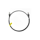 10Pcs Cat 6 Ultra Thin Lszh Ethernet Network Cable Black