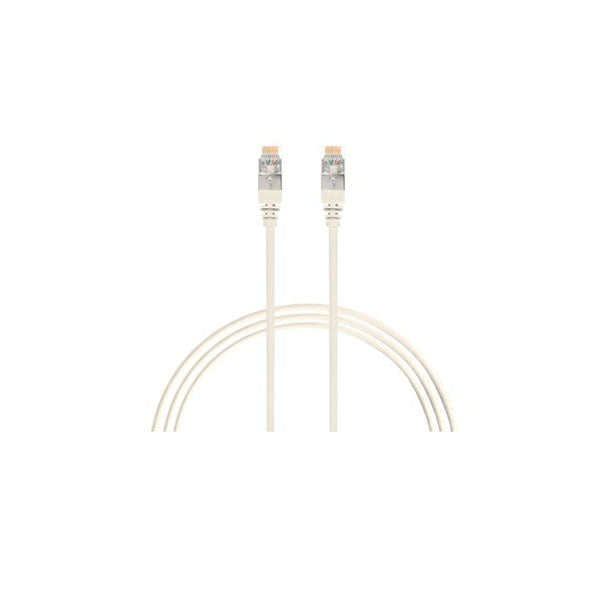 Cat 6A White Rj45 S Ftp Thin Lszh 30 Awg Network Cable