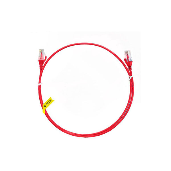 Cat 6 Red Ultra Thin Ethernet Network Cable