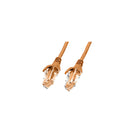 10Pcs Cat 6 Ultra Orange Thin Lszh Ethernet Network Cable