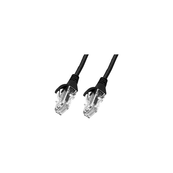 50Pcs Cat 6 Ultra Thin Lszh Ethernet Network Cable Black