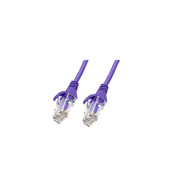 10Pcs Cat 6 Purple Ultra Thin Lszh Ethernet Network Cable