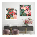 Eucalyptus Bouquet Set Of 2 White Frame Canvas Wall Art
