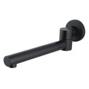 Bathtub Swivel Spout Basin Water Brass Faucets Wall Mounted Black