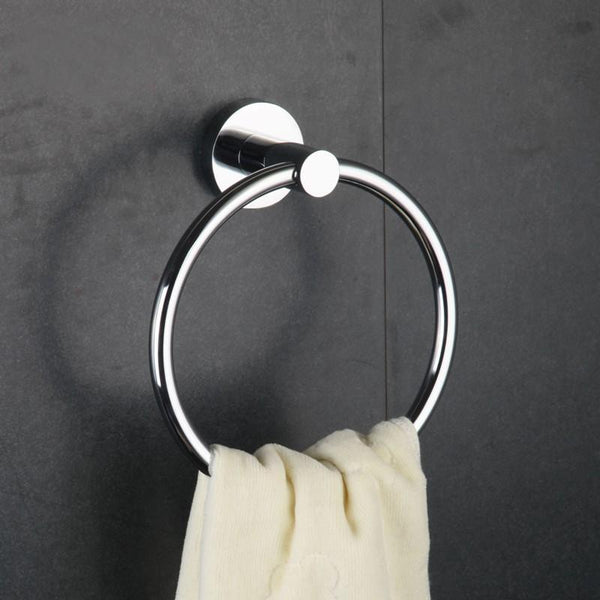 Euro Round Hand Towel Holder Stainless Steel 304 Wall Mounted