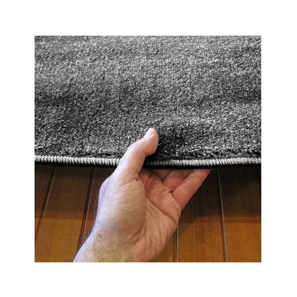 Europa Dark Grey Machine Knotted Rug