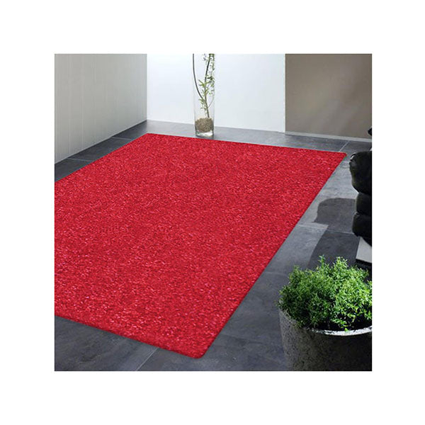 Europa Red Machine Knotted Rug