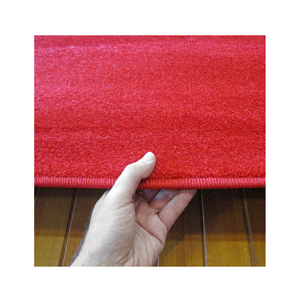 Europa Red Machine Knotted Rug