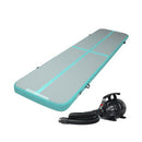 Inflatable Air Track Mat With Pump Tumbling Gymnastics Green
