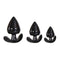 Evolved Anal Delights Butt Plugs Black Set Of 3 Sizes