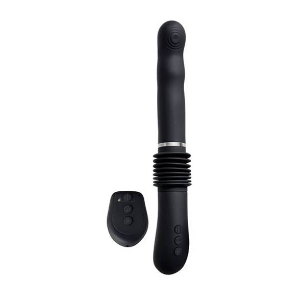 Evolved G Force Thruster Rechargeable Vibrator With Suction Base Black