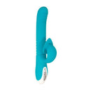 Evolved The Show Stopper Rechargeable Thrusting Rabbit Vibrator Teal