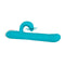 Evolved The Show Stopper Rechargeable Thrusting Rabbit Vibrator Teal