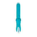 Evolved The Show Stopper Rechargeable Thrusting Rabbit Vibrator Teal