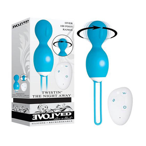 Evolved Twistin The Night Away Kegel Exerciser With Remote Blue