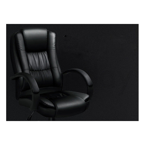 Executive Office Chair PU Leather Computer Gaming Racer Black Seat