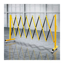 Expandable Portable Safety Barrier With Castors 350Cm