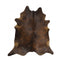 Exquisite Natural Cow Hide Dark Brindle Rug