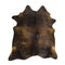 Exquisite Natural Cow Hide Dark Brindle Rug