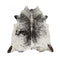 Exquisite Natural Cow Hide Salt And Pepper Black Rug