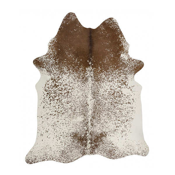 Exquisite Natural Cow Hide Salt And Pepper Brown Rug