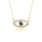 Eye Necklace With Cubic Zirconia