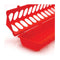 50Cm Long Poultry Feeder Chicken Red Plastic Flip Top Container