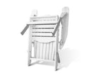 Gardeon 3 Piece Outdoor Adirondack Chair and Table Set  White