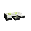 7 Piece Outdoor Furniture Set Wicker Sofa Lounge