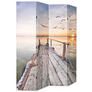 Folding Room Divider 160x170cm Lake