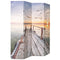 Folding Room Divider 160x170cm Lake