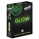 4 Pack Glow In The Dark Lubricated Condoms