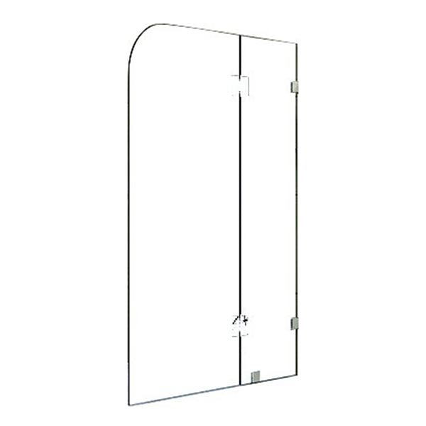 Frameless 10mm Glass Shower Screen 900x1450mm