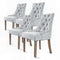 4X French Provincial Oak Leg Chair AMOUR - GREY