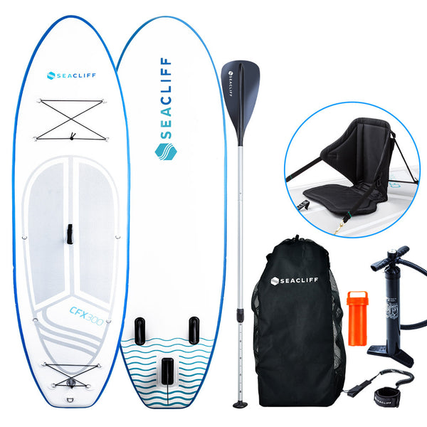 Stand Up Paddle Board Inflatable 300cm SUP Paddleboard Kayak Surfboard - Blue