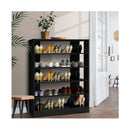 Shoe Cabinet Shoes Organizer Storage Rack 30 Pairs Black Shelf Wooden