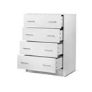 Tallboy 4 Drawers Storage Cabinet White