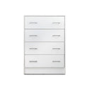 Tallboy 4 Drawers Storage Cabinet White